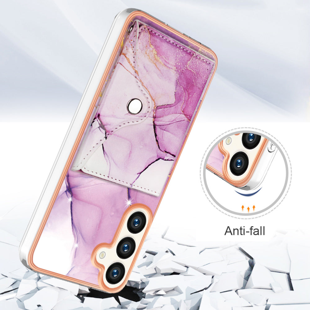 YB Leather Coating Series-9 for Samsung Galaxy S24 Case Kickstand PU+TPU IMD Phone Protector YB Leather Coating Series-9 for Samsung Galaxy S24 Case Kickstand PU+TPU IMD Phone Protector